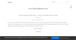 Desktop Screenshot of mathiashueber.com